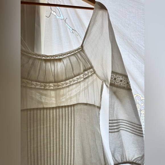 LoveShackFancy White Embroidered Blouse - Picture 6 of 7